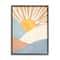 Stupell Industries Kids' Bold Sun Sunrise Rolling Hills Abstract Patterns Framed Wall Art